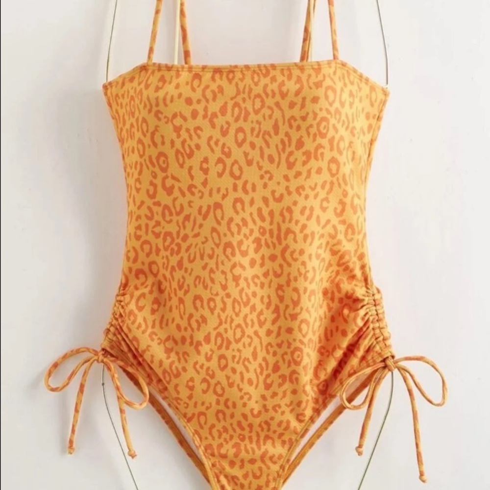 Leopard print one piece